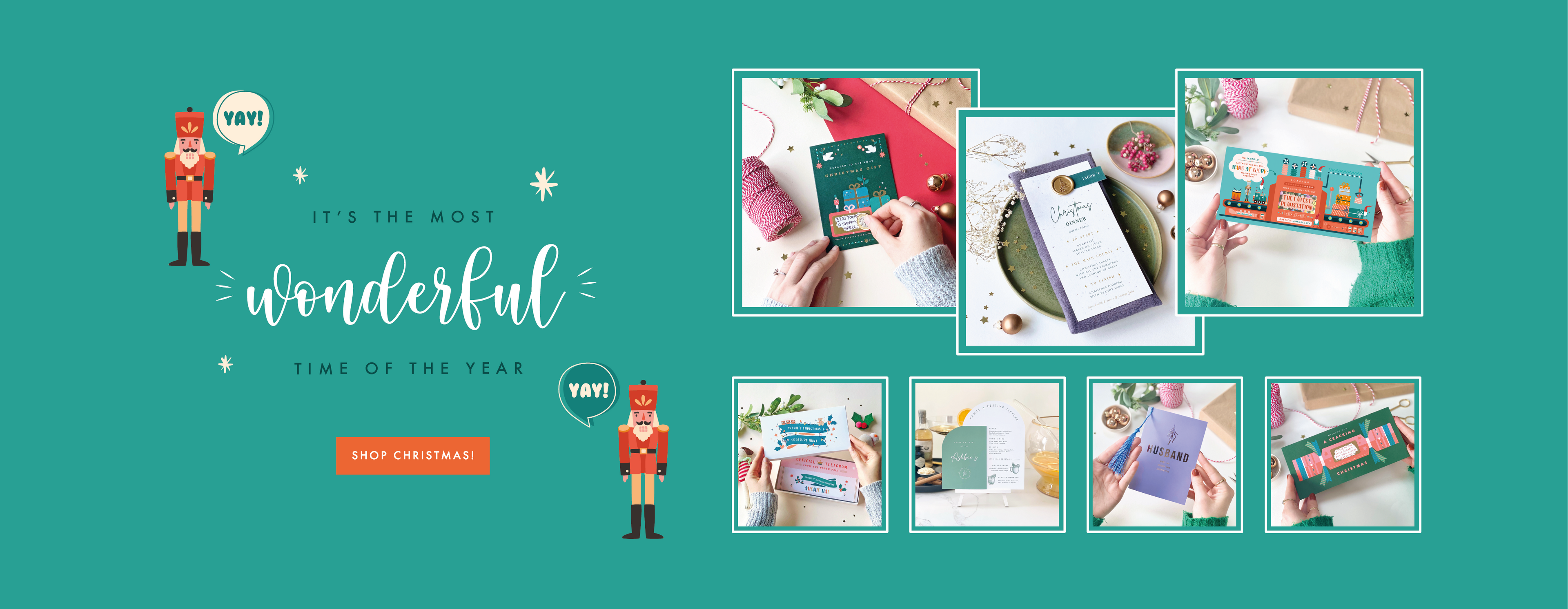 Rodo Creative Christmas Website Banner - Scratch Cards, Greeting Cards, Paper Goods and Table Decorations