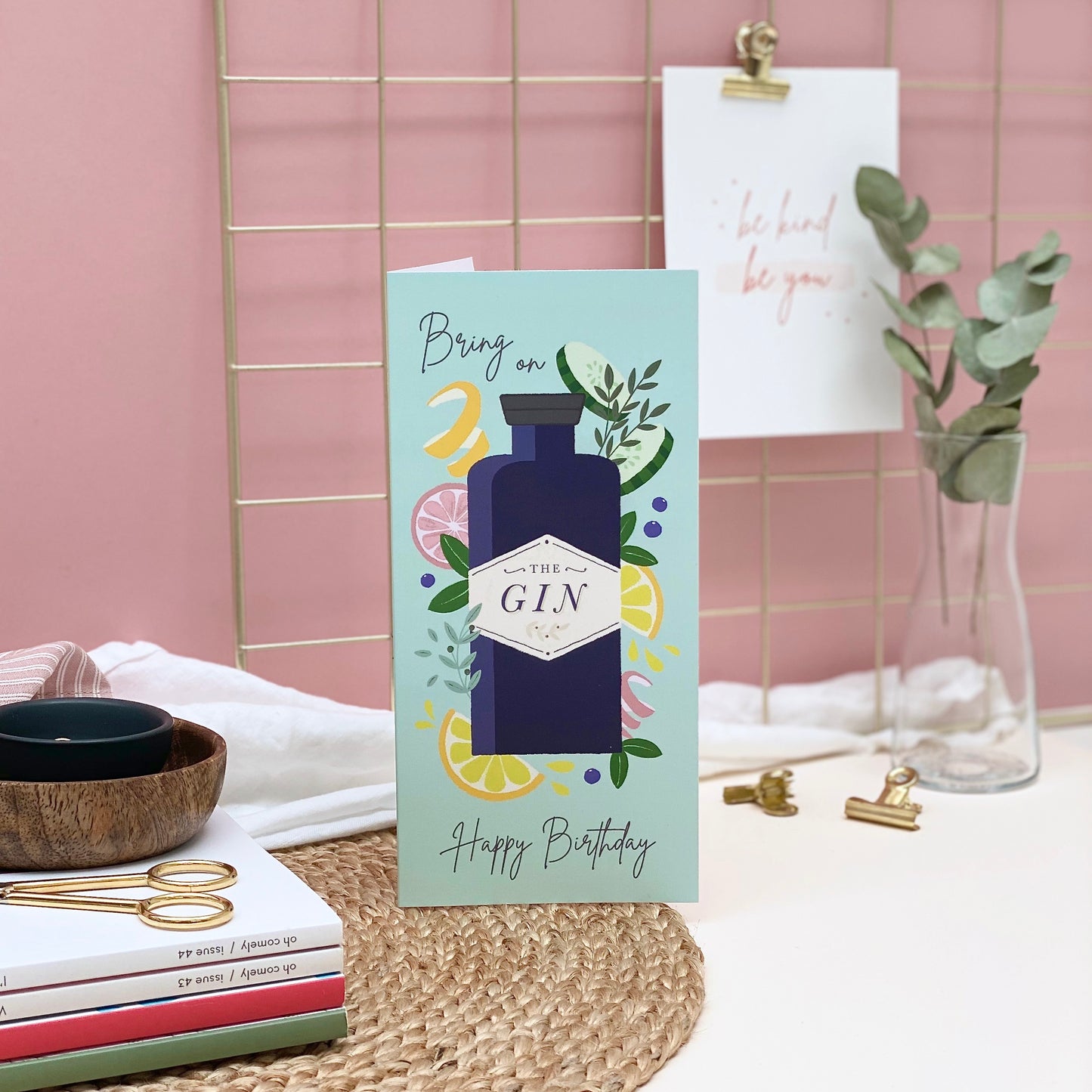 Bring On the Gin Birthday Card