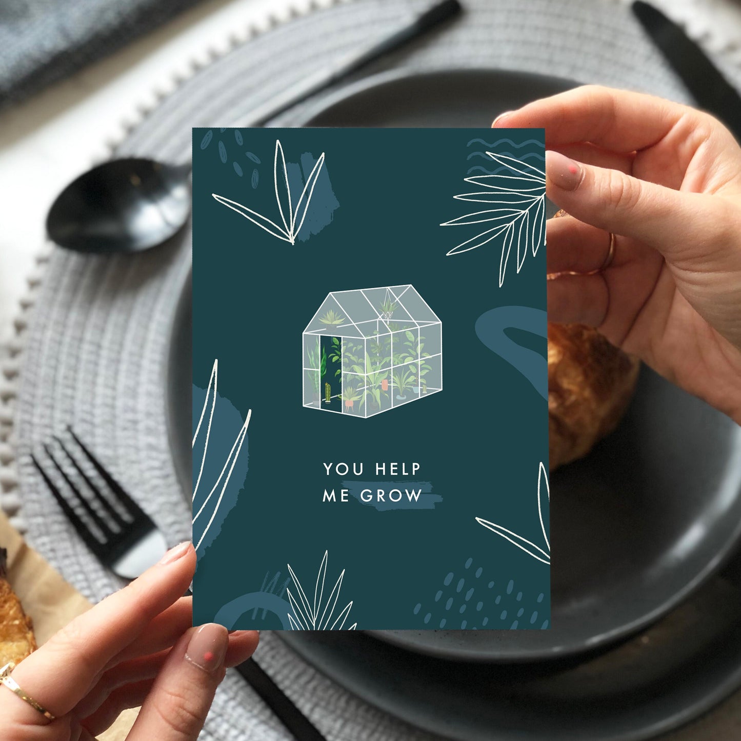 You Help Me Grow Card
