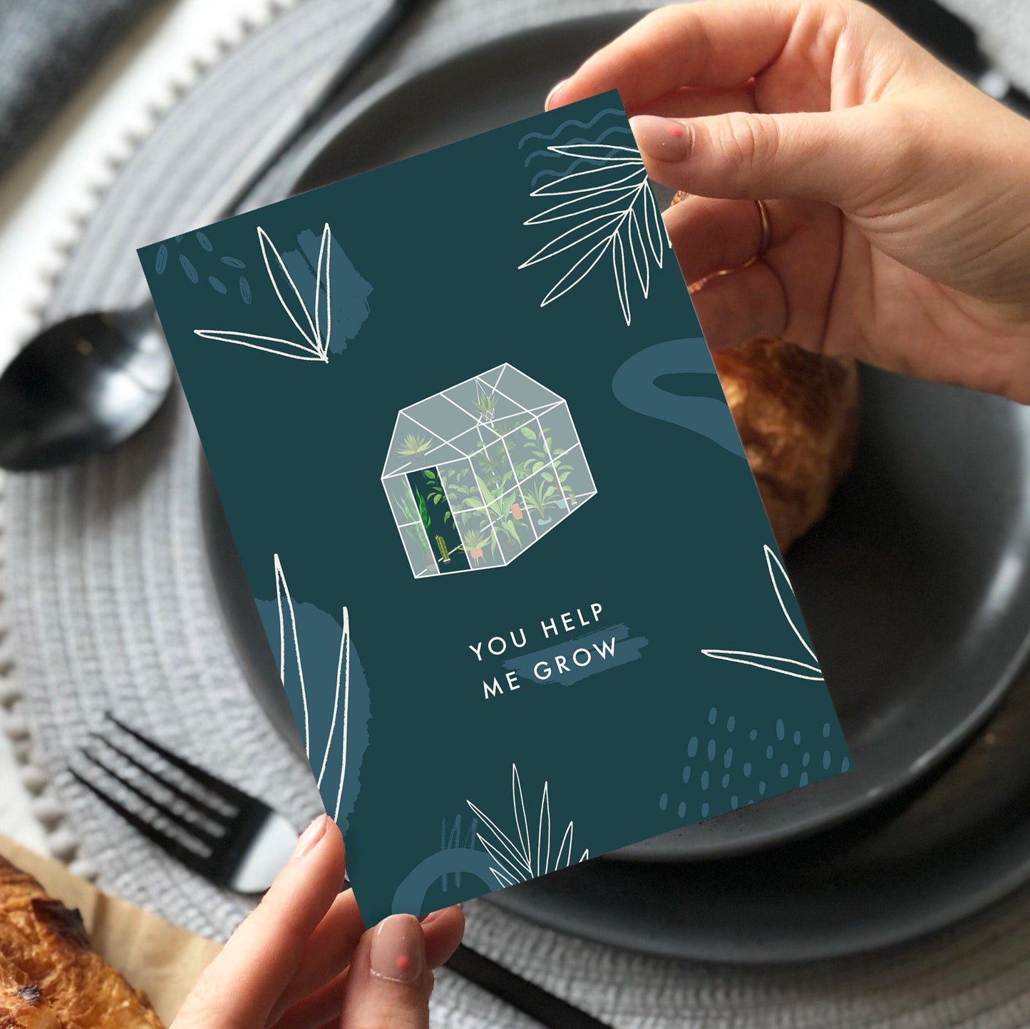 You Help Me Grow Card