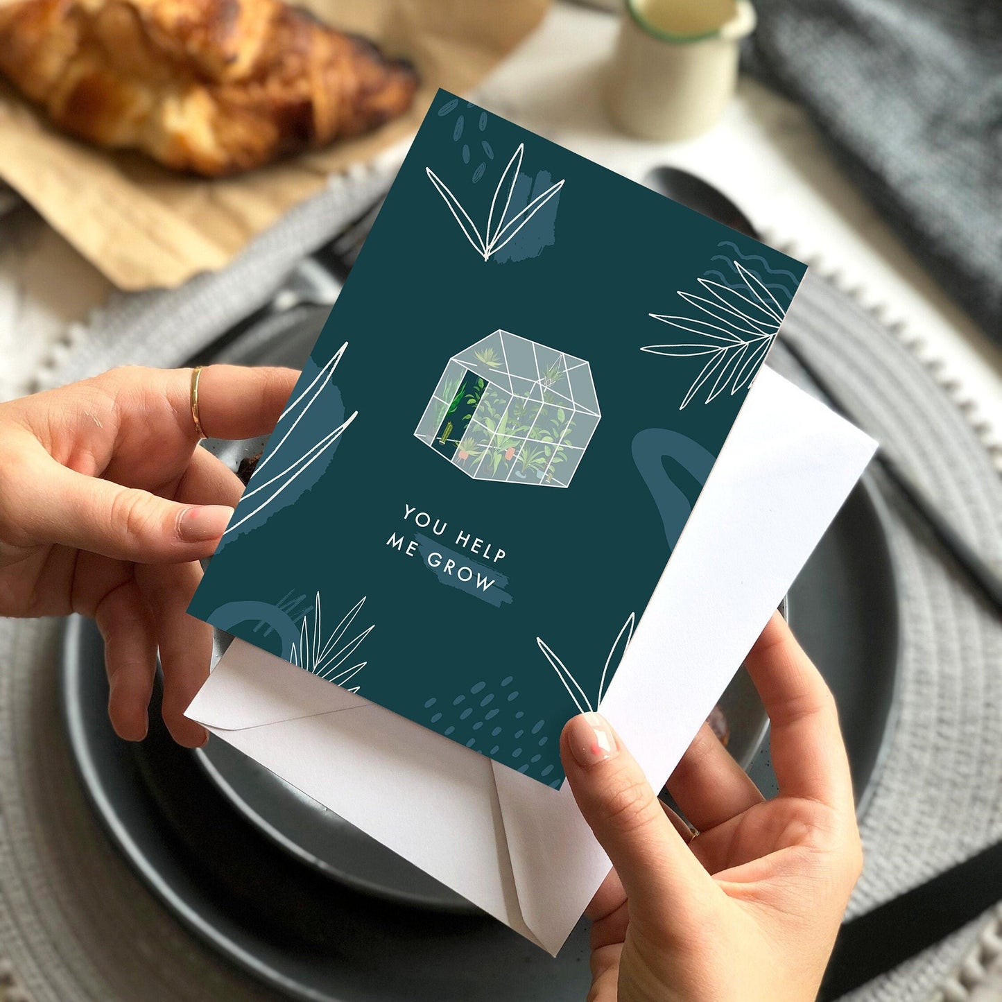 You Help Me Grow Card