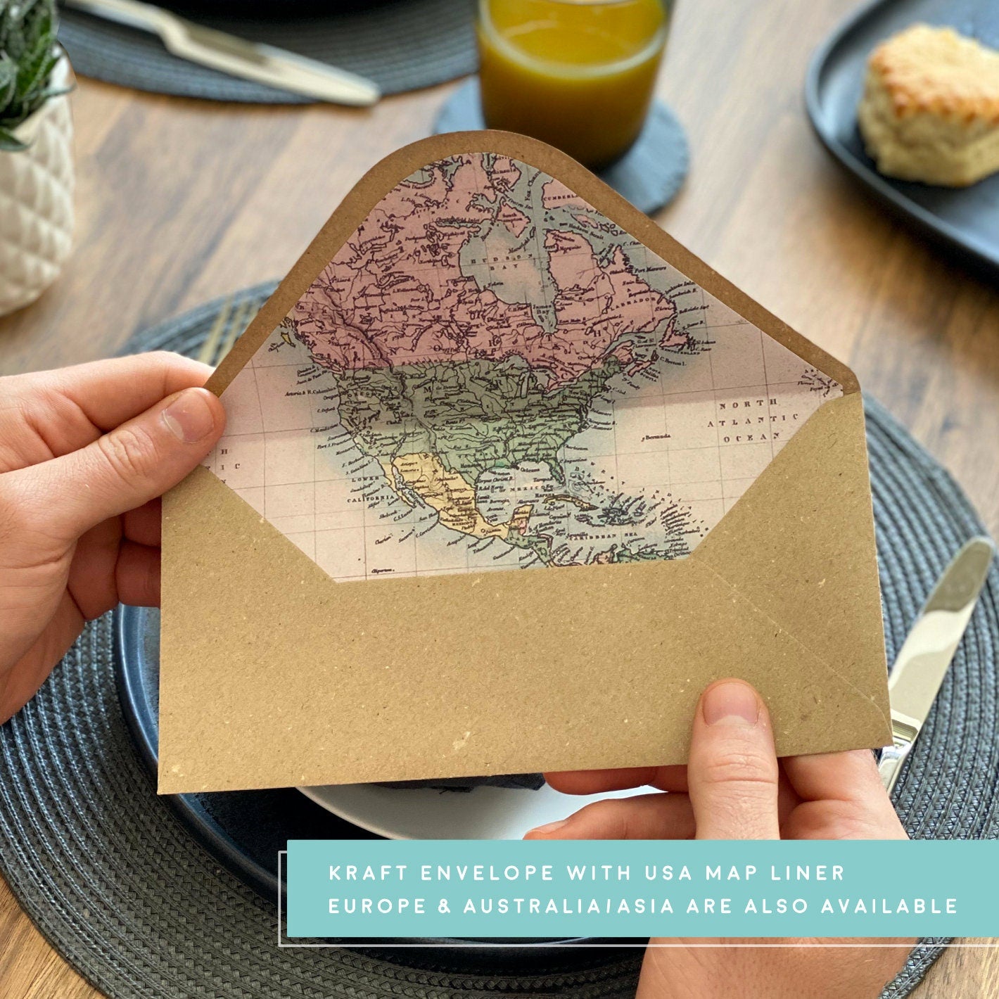 Vintage Travel Announcement Ticket Gift