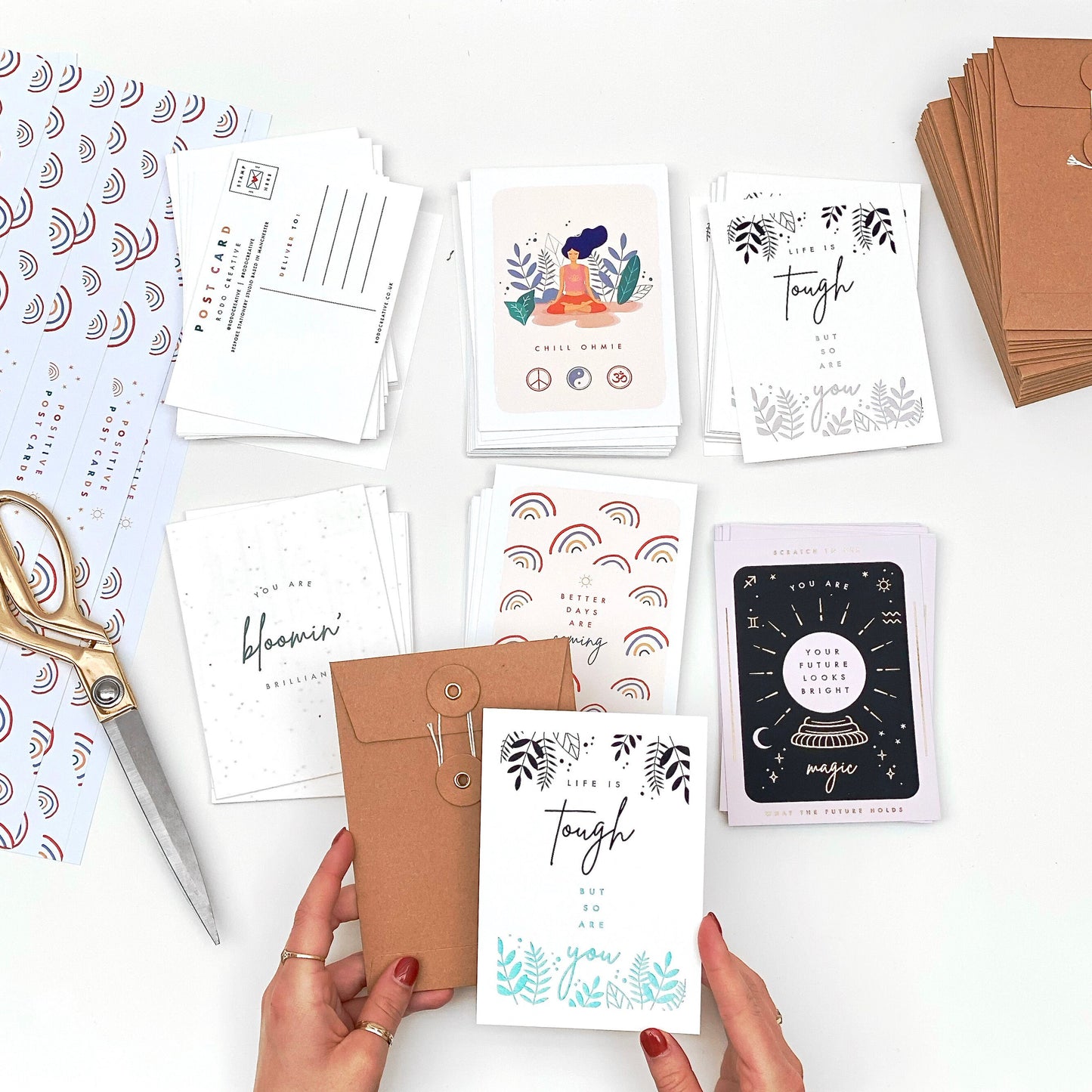 Pack of Six Positive Postcards