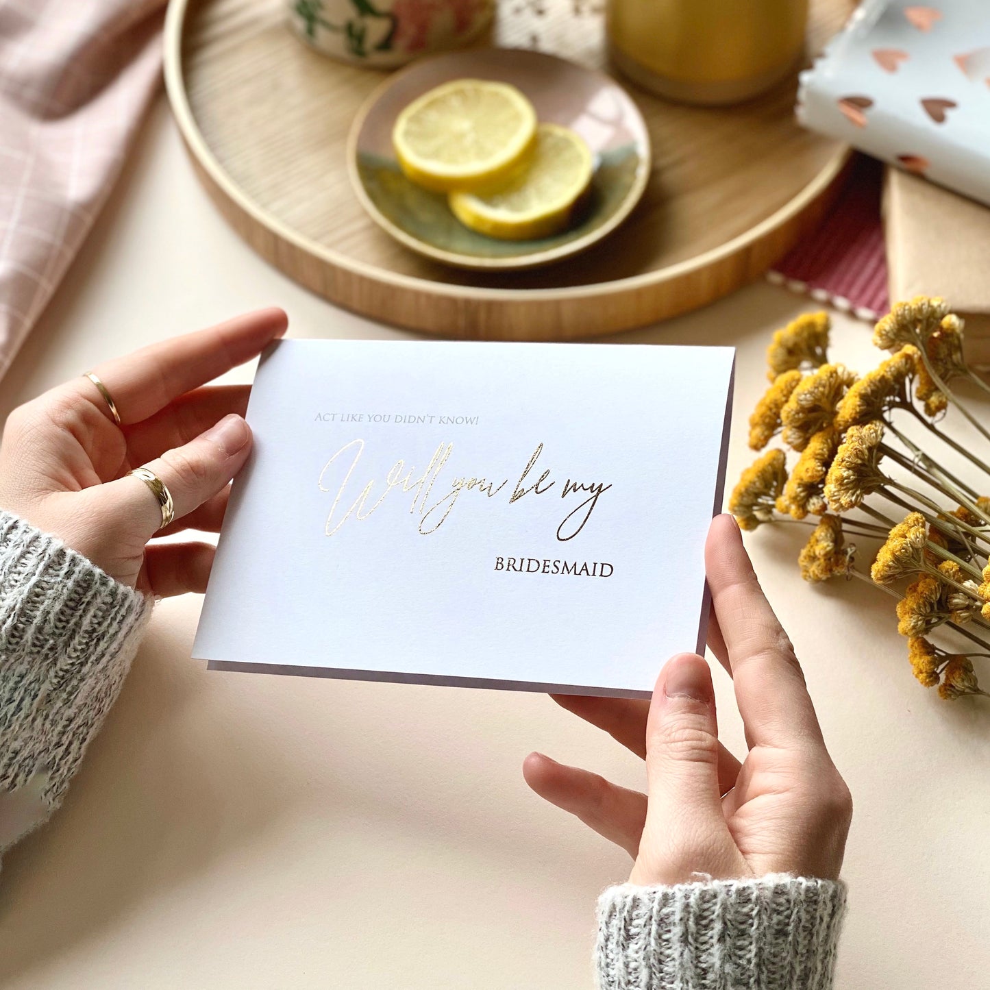 Act Like You Didn't Know Bridesmaid Card