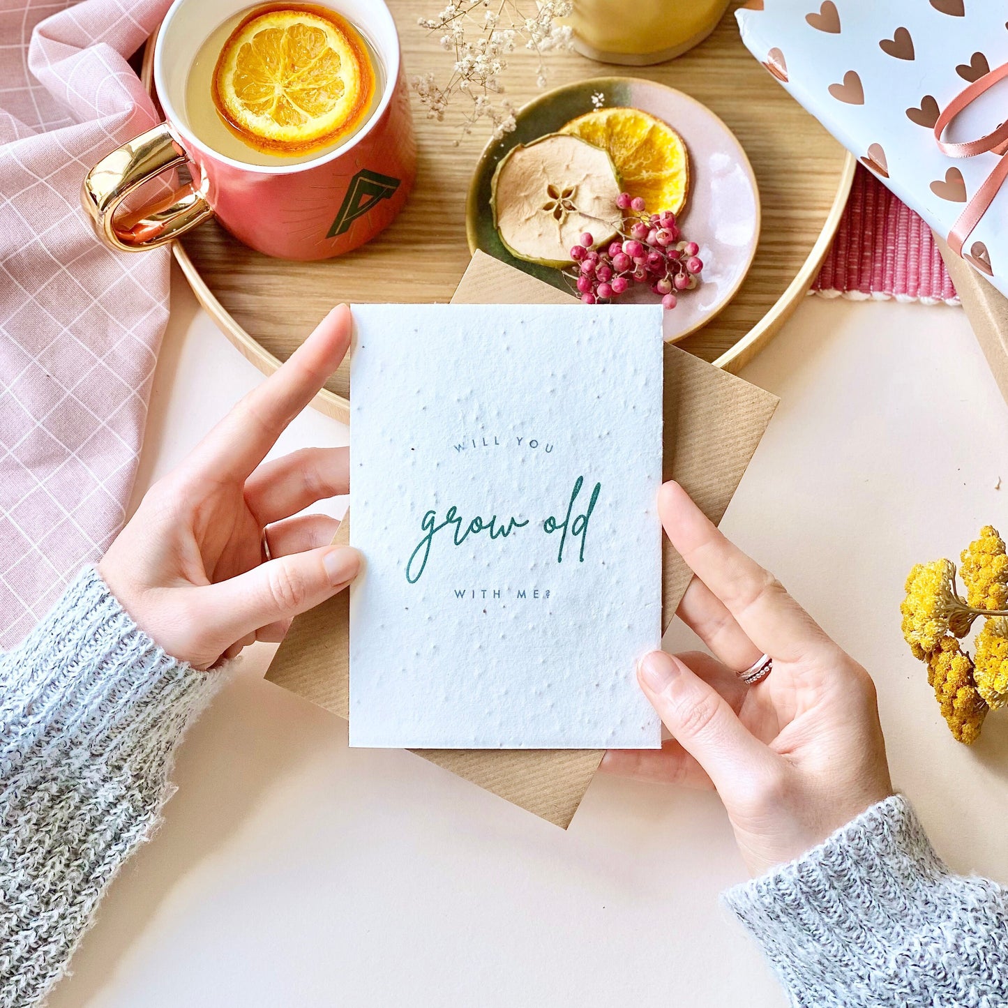 Will You Grow Old With Me Plantable Card