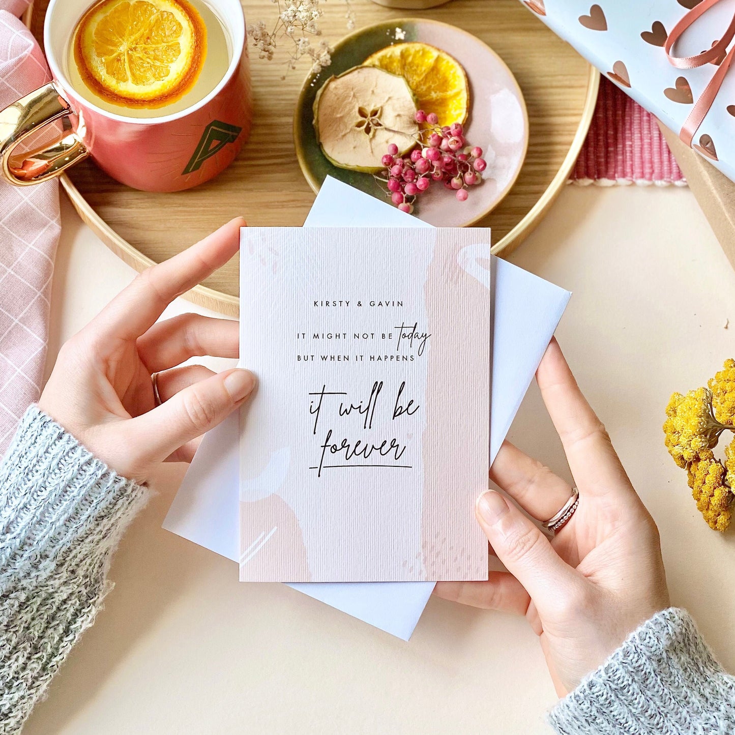 Postponed Wedding Card