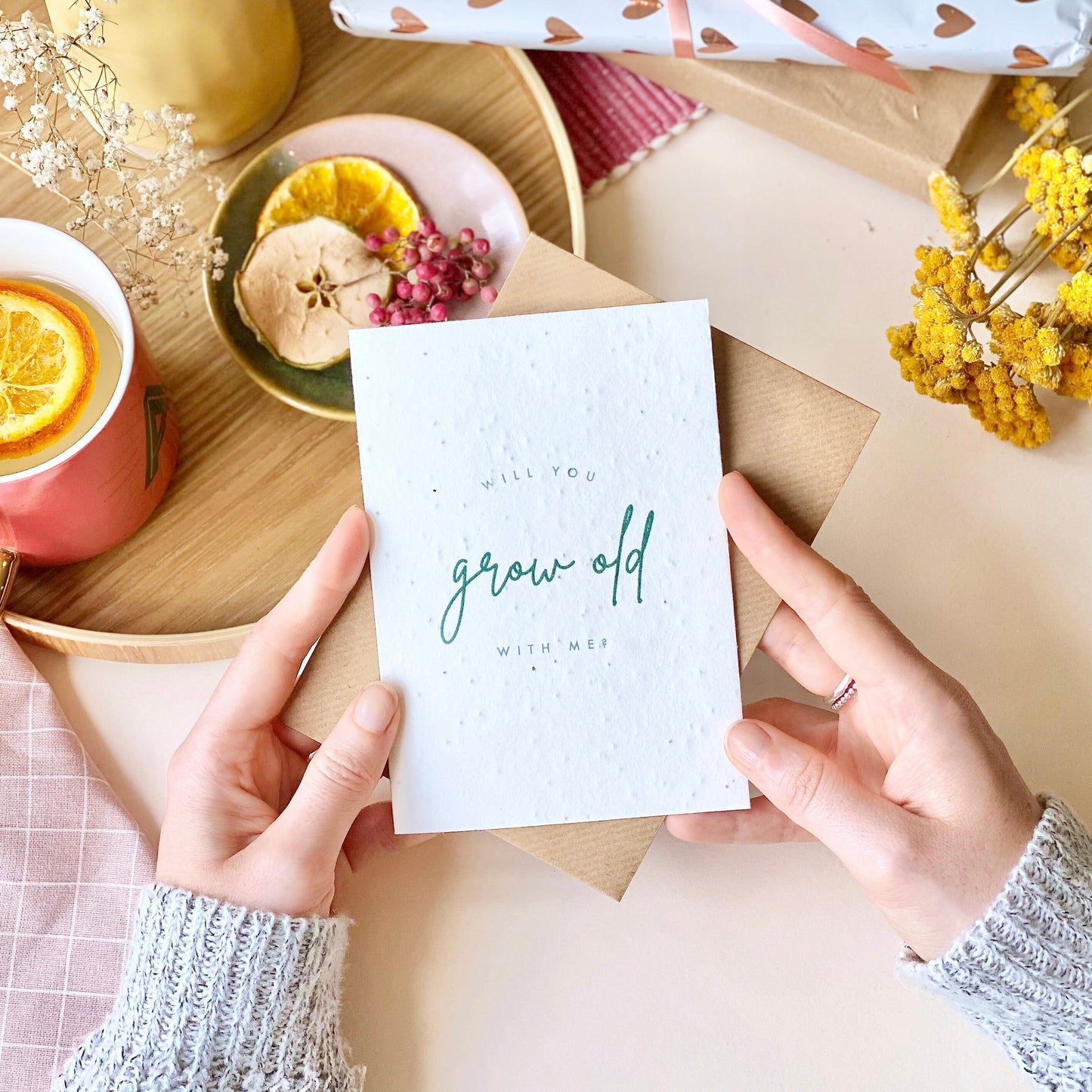 Will You Grow Old With Me Plantable Card