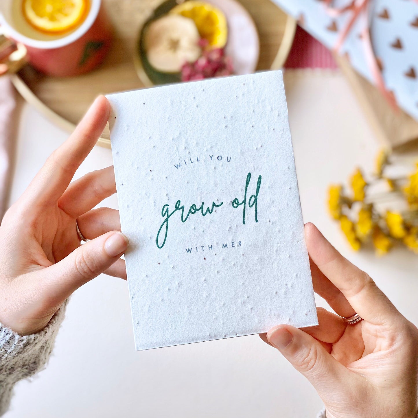 Will You Grow Old With Me Plantable Card