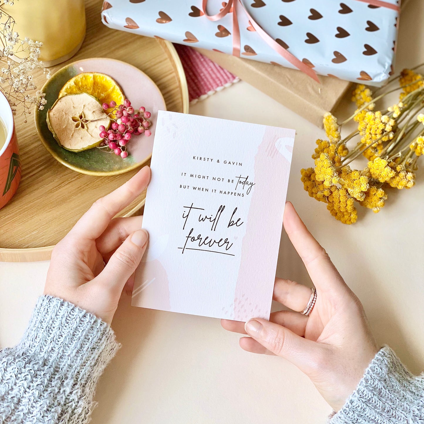 Postponed Wedding Card