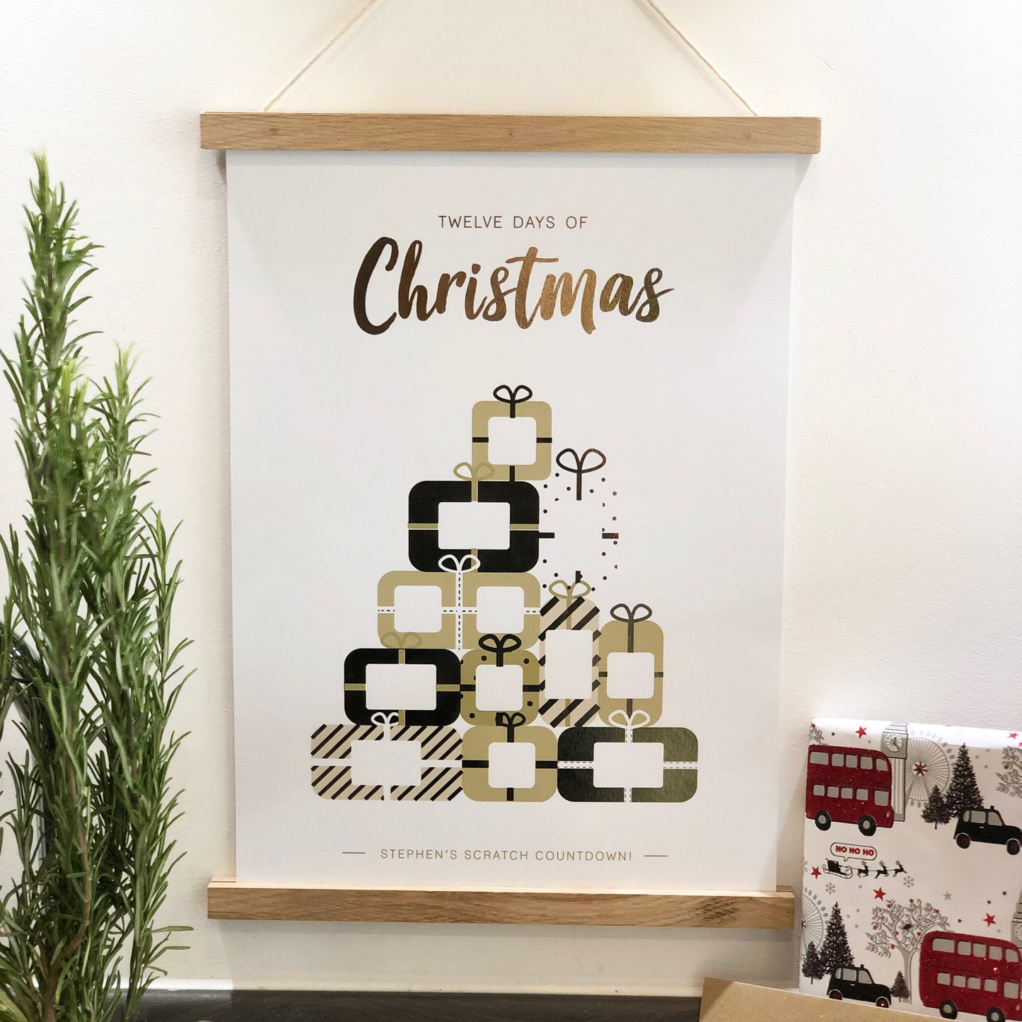 12 Days Of Christmas Scratch Off Advent Calendar