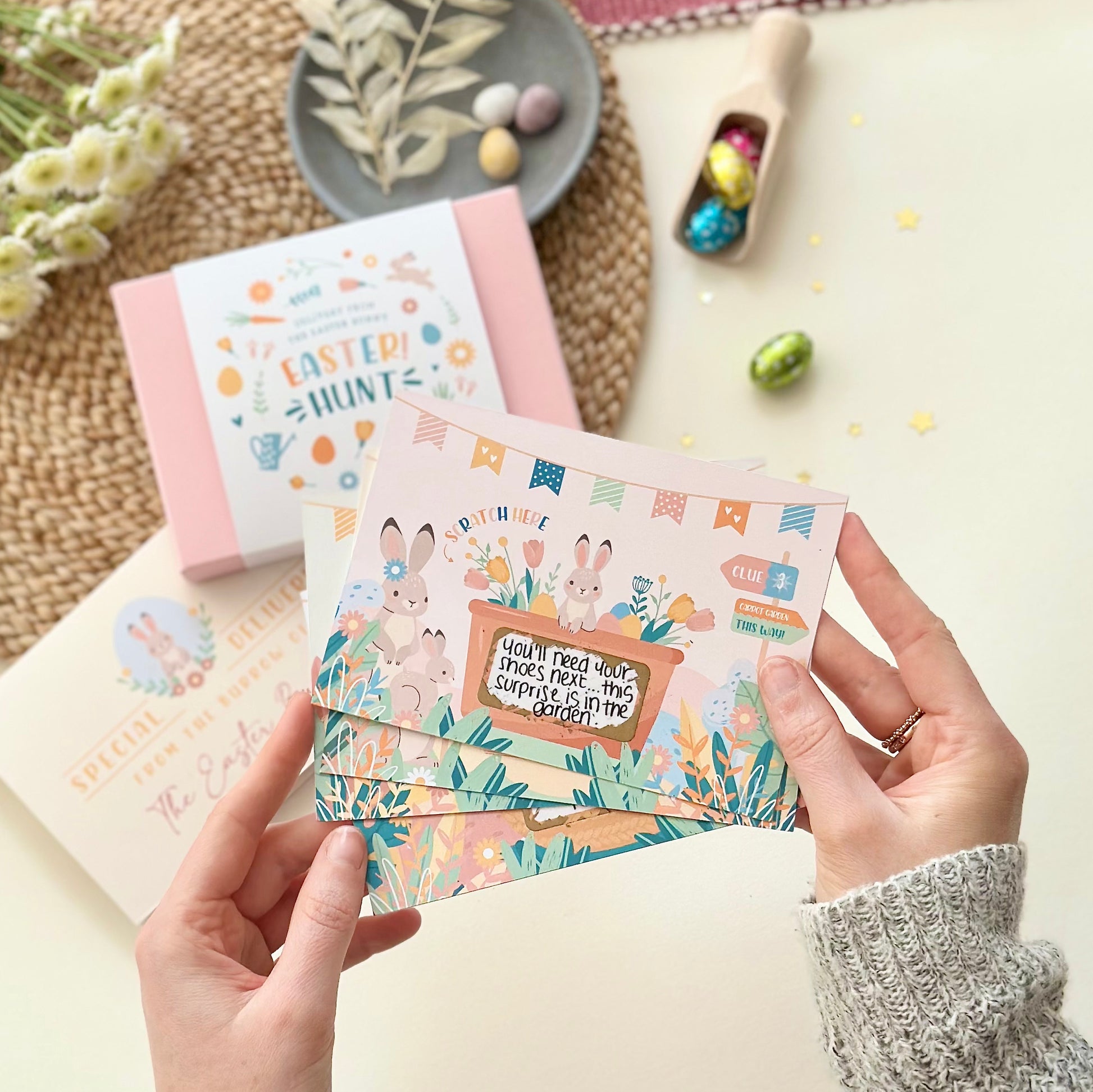 Easter Egg Hunt With Scratch Card Clues designed by Rodo Creative