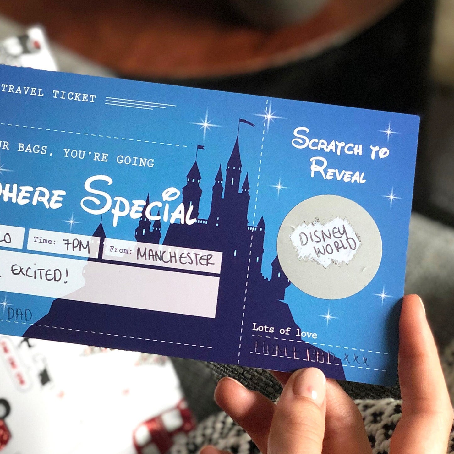 Disney Surprise Announcement Scratch Card Ticket
