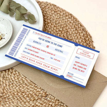 Surprise Game Ticket Announcement Gift